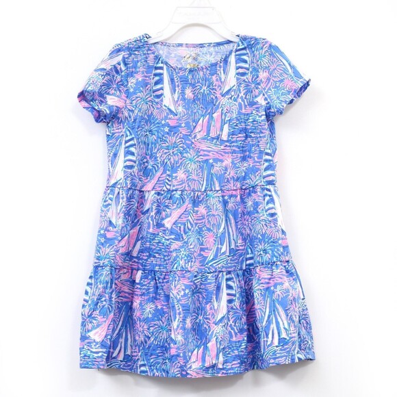 Lilly Pulitzer Girls Mini Geanna Swing Dress Short Sleeve S 4-5 Years NWD 281953 - Picture 3 of 10
